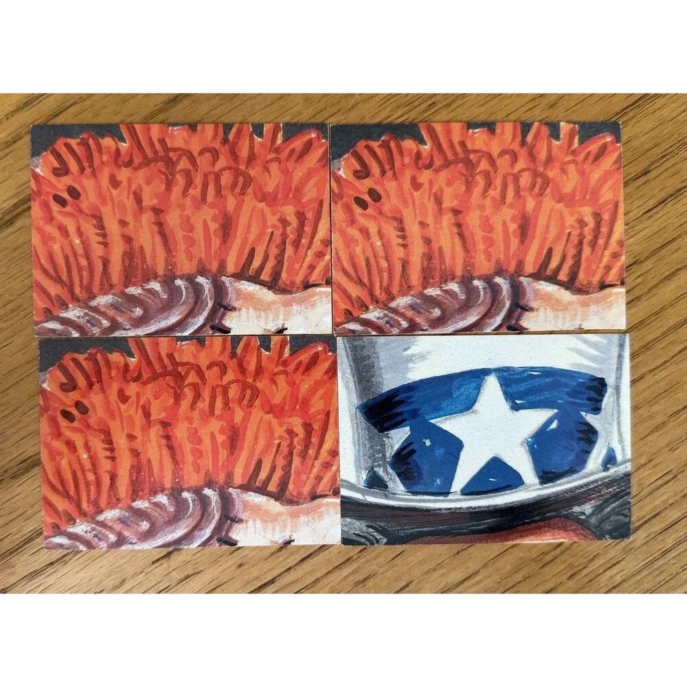 Farrah Fossil Dinah Saur 1986 Topps Garbage Pail Kids OS3 Lot 4 Cards